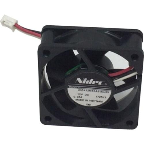 Original Nidec U35X12MS1A5-53J65 DC 12V 0.05A 3 Line 3.5cm 3510 Silent Cooling Fan