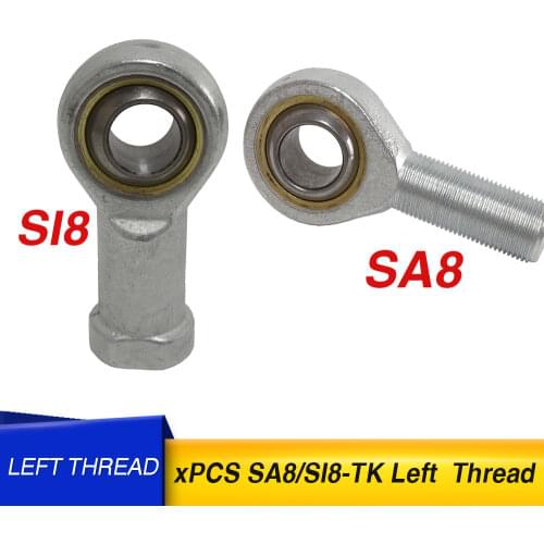 8mm SI8 SA8T/K POSA8 SAL8T/K SIL8TK rod end joint bearing metric male left hand thread rod end bearing for CNC