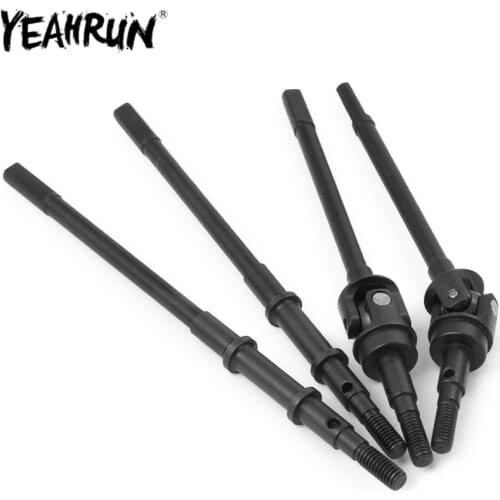 RC Car Drive Shafts Hard Steel Front&Rear Axle CVD Drive Shafts for 1:10 RC Crawler Axial SCX10II 90046 Upgrade Parts