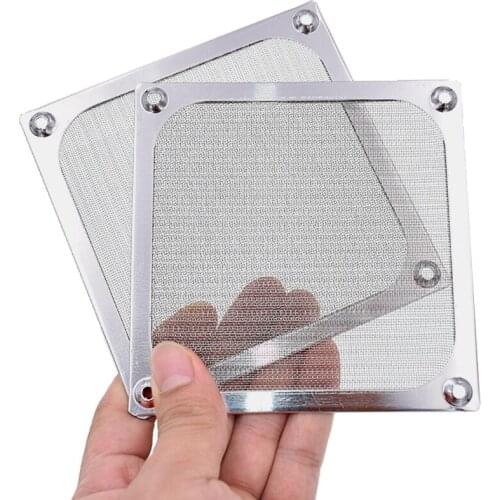 120mm PC Computer Fan Cooling Dustproof Dust Filter Case Aluminum Grill Guard