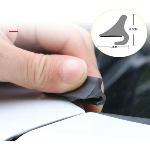 1.8M Car Rubber Seal Car Window Sealant Rubber Roof Windshield Protector Seal Strips Trim For Auto Front Rear Windshield Spoiler