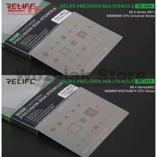 RL-044 For XIAOMI 4 5 6 7 8 NOTE PRO steel Mesh Net CPU NAND Hard Disk CHIP IC Maintenance of Tin Planting Net Template