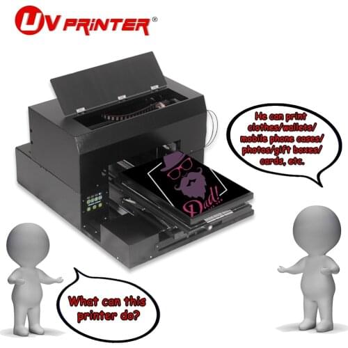 Inkjet printer large format printing platform for printing A3 A4 on silicone/plastic/acrylic/metal multi-material