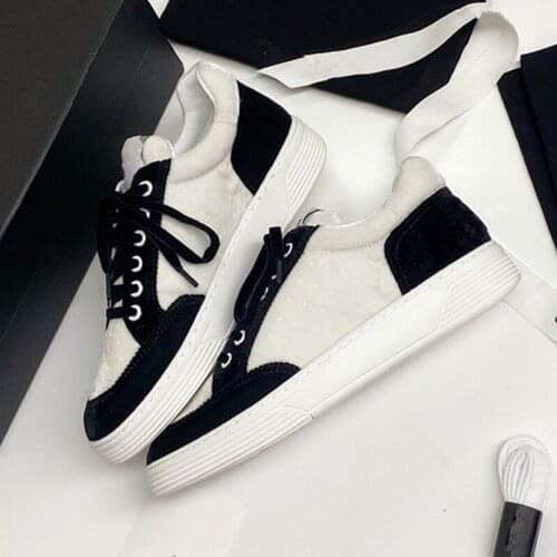 Mixed Color Velvet Women Sneakers Runway Lace Up Women Vulcanized shoes Street Style Low Heels Women Casual Shoes Flats Loafers