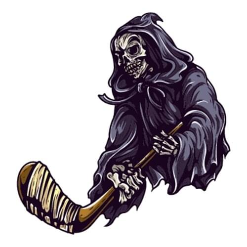 XY Reflective Decorate Car Accessories Decals Ice Hockey Sports Modification Motorcycle Death Bumper Stickers 12cmx11.5cm