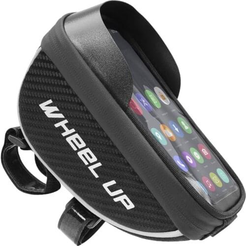 Bike Frame Bag Phone Rain Cover TPU Touch Screen Large Capacity Waterproof zipper Bicycle Accessories