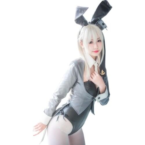 Custom Kantai Collection Suzutsuki cosplay costume dress uniform bunny girl Halloween costumes for women