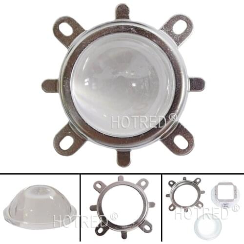10pcs/lot 44mm Lens + Reflector Collimator + Fixed bracket For 20W 30W 50W 70W 100W LED