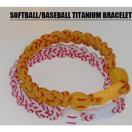2019 Titanium Ionic Braided Wristband - Softball/Baseball