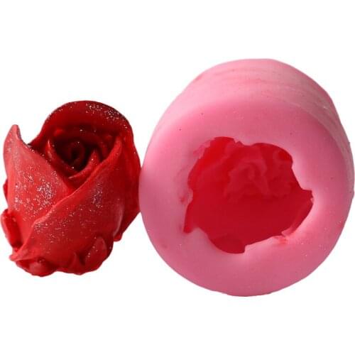 3D Rose Silicone Mold Flowers Shape Mould For Soap Candy Chocolate Ice Candle Cake decorating tools For Kitchen