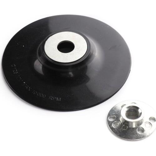 5 inch 125mm Screw M14 Disc Buffing Bonnet Wheel Sander Special Sander Polishing Disc Angle Grinder Chassis Rubber Backing Pad