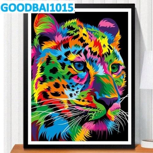 5D DIY Diamond Painting Leopard Handicraft Diamond Embroidery Full Drill Animal Cross Stitch kits Diamond Mosaic Home Decor