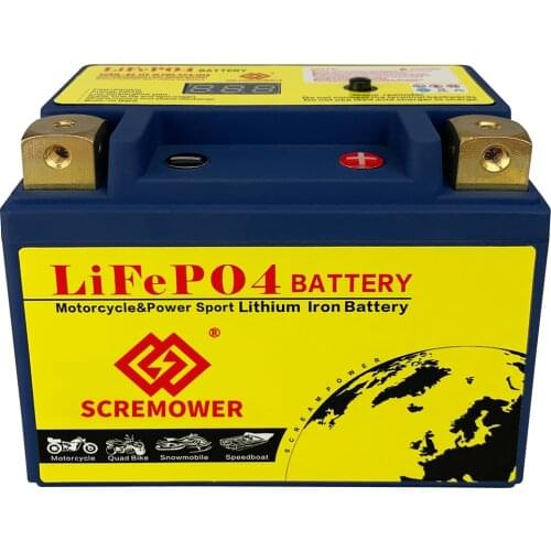 SCREMOWER LiFePO4 Motorcycle Battery 12V CCA620A Bulit-in BMS Board Lithium Phosphate ion Deep Cycle for Harley for Road King