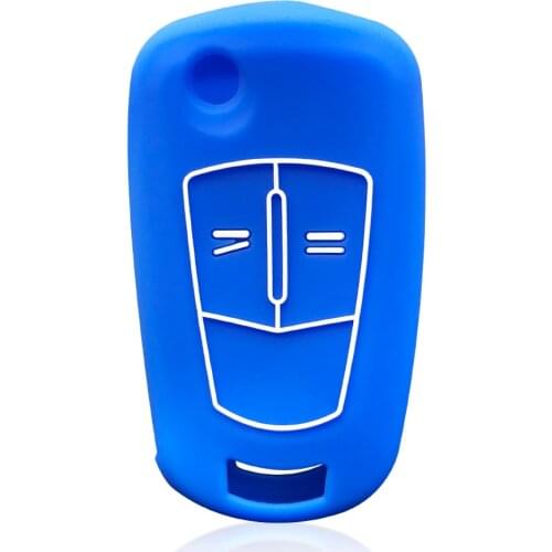 Silicone Car Key Case for Opel Astra H Corsa D Badge Emblem Meriva Vauxhall Key Cap for Opel Astra N Antara 2012 Car Accessories