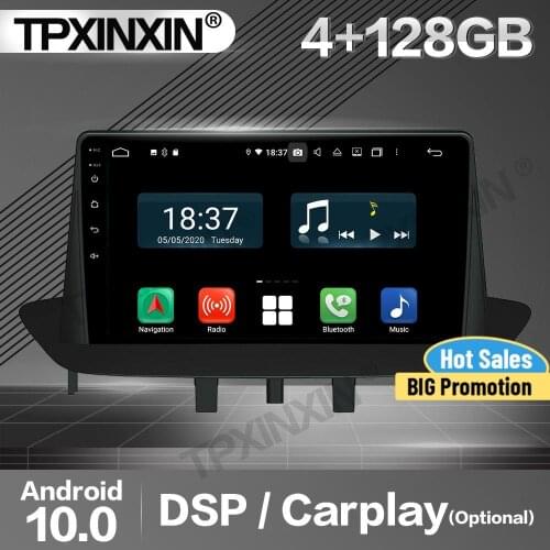 128G Carplay Car Radio 2 Din Stereo Receiver Android For Renault Megane III 2009-2011 2012 2013 2014 GPS Player Audio Head Unit