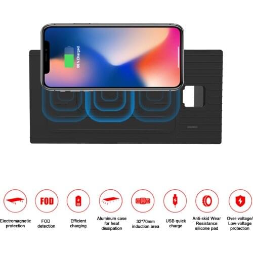 QI Car Wireless Charger For BMW 7 series 2018 Intelligent Infrared Fast Charging Phone holder for iphone Samsung Huawei Mate20