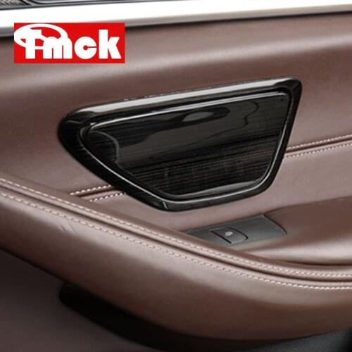 For BMW 5 Series G30 2017 2018 2019 2020 Stainless Steel Car Accessories Rear Row Door Ash Soot Cover Trim Frame Sticker