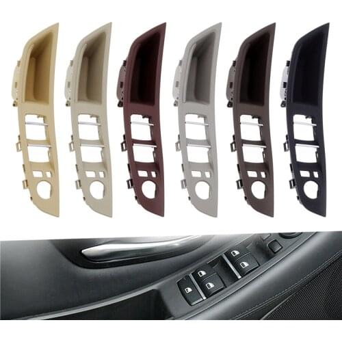 1 Set Car LHD Door Inner Armrest Panel Handle Pull Trim Grip Cover for BMW 5-Series F10 F11 F18 F30 520i 525i Car Accessories