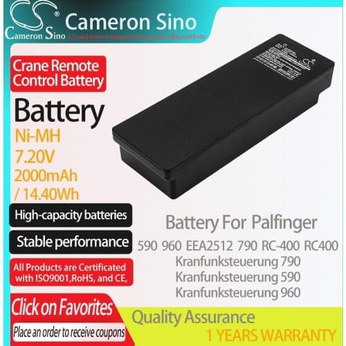 CameronSino Battery for Palfinger 590 960 EEA2512 790 RC-400 RC400 Kranfunksteuerung 790 590 960 Crane Remote Control battery