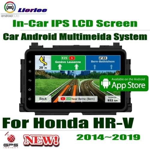 Carplayer Android System Core A53 PX5 8" HD IPS LCD Screen For Honda HR-V HRV 2014-2019 Radio Player GPS Navi Multimedia