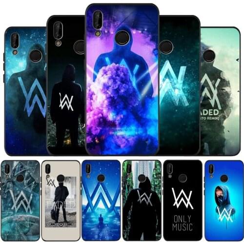Alan Walker black Phone Case for huawei P40 P30 P20 P10 Pro P9 Lite nova 4E 6SE Psmart 2 2019 Y6 9 Prime cover