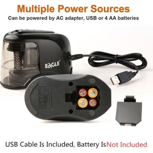 W3JD Electric Pencil Sharpener Best Heavy Duty Helical Steel Blade for artists Kids Adults Colored Pencils