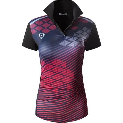 Jeansian Womens Casual Designer Short Sleeve T-Shirt Tee Shirts Tshirt Golf Tennis Badminton SWT291