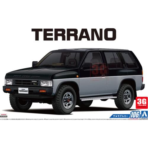1/24 AOSHIMA plastic assembly car model toy Nissan D21 Terrano V6-3000 R3M SUV adult collection DIY assembly model kit #05708