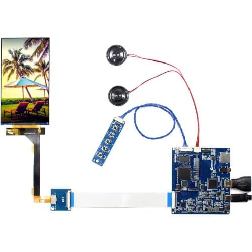 5.5" 1080X1920 LCD 5.5inch M10SX05 Screen with HD MI TF Card LCD Controller Kit(include converter board ,singel cable & speaker)