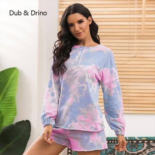 Autumn summer female sweatsuits sets 2020 new print two-piece suit female home loose fashion casual shorts set