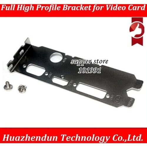DEBROGLIE 1PCS 12CM Full High Proflie Bracket for Graphics Video Card with two Screws VGA HDMI DVI CRT interface