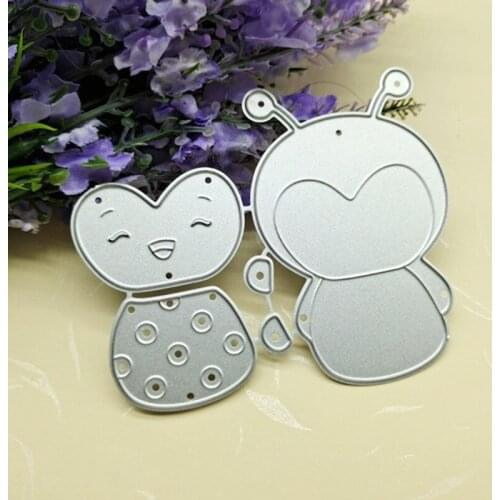 Cute Bee Metal Cutting Dies Stencil DIY Scrapbooking Album Paper Card Template Mold Embossing Craft Decoration cultivate hand-on