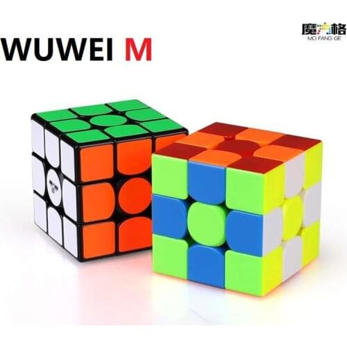 MoFangGe WuWei M 3x3x3 Magnetic Magic Cube qiyi wuwei professional WCA neo cube Magnets magico cubo Educational Toys