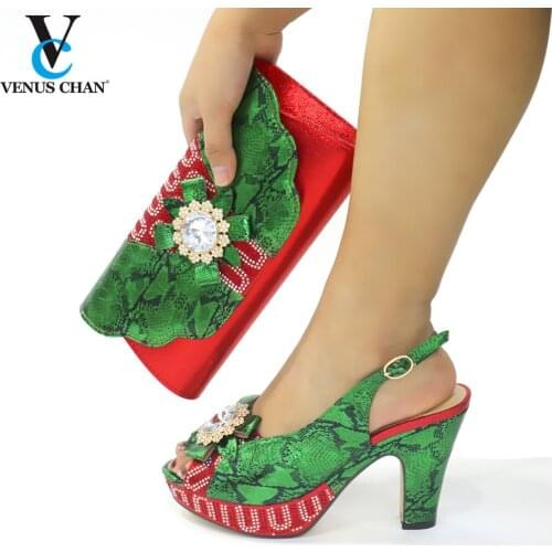 Summer Rhinestone Slipper High Heels Shoes and Bag for New Year Parties Sweet Style for Royal Wedding Party Slingbacks Sandals