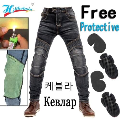 2020 New men Aramid Motorcycle Jeans women Black Motocross Pants Motorbike outdoor Riding moto trousers anti-fall zipper