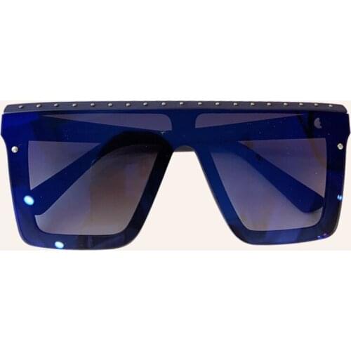 New Fashion Square Sunglasses Women Brand Designer One Piece Flat Top Sun Glasses Men UV400 Eyewear