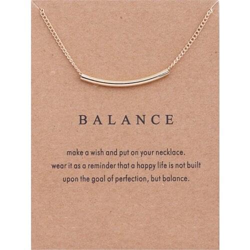 Simple Choker Necklace Jewelry New Arrived Golden Balance Bar Alloy Pendant Chockers Necklace For Women Gift