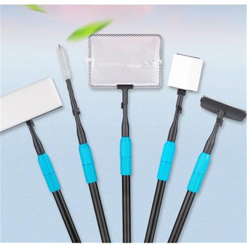 SUNSUN Fish tank brush Aquarium cleaning tool Suit Five in one Multi-purpose Algae removal knife Fishing SX-05B SX-06B