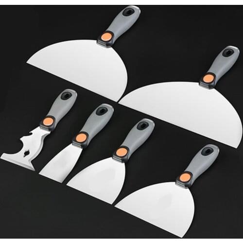 Stainless Steel Drywall Plastering Scraper Tool Putty Knife Trowel Wall Cleaning Shovel Construction Tools FO4040-FO4045