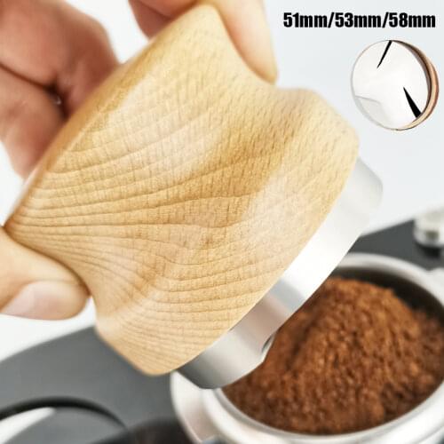 Adjustable 304 Stainless Steel Espresso Coffee Tamper 58MM 3 Angled Slope Base Home Office Coffee Brewing Tools Drop Shipping