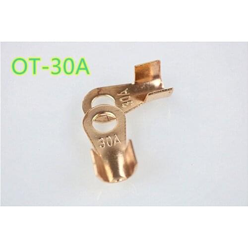 High Quality OT-30A 6mm Dia Copper Circular Splice Terminal Wire Naked Connector Wire on Sale