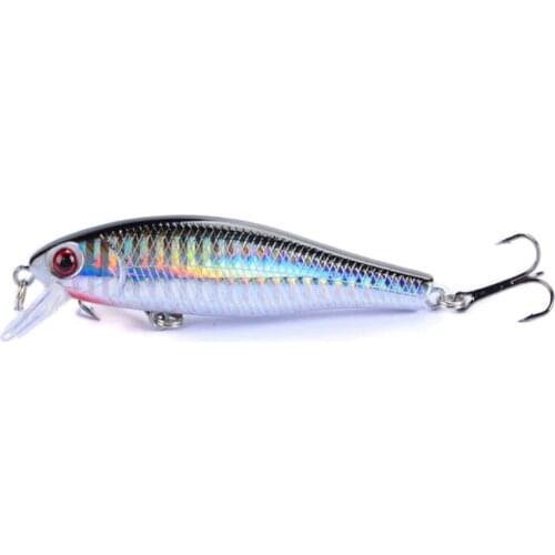 1pcs 8.5cm 9.2g Fishing Lures Floating Laser Minnow Artificial Hard Bait Crankbait Wobblers Plastic Fish For Bass Carp