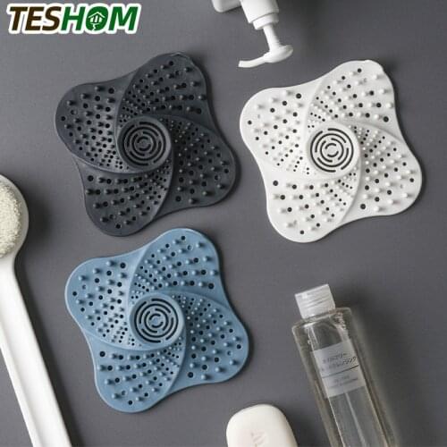 Anti-blocking Hair Catcher Hair Stopper Plug Trap Shower Floor Drain Covers Sink Strainer Filter Bathroom Kitchen Accessories