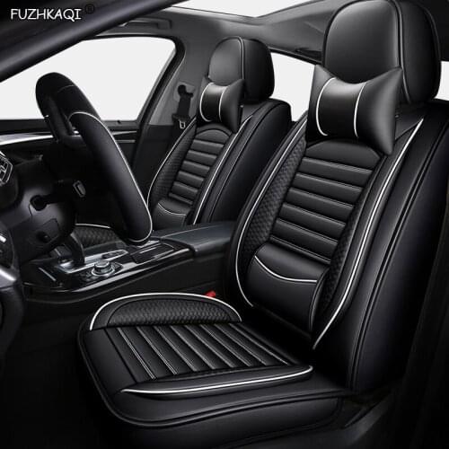 FUZHKAQI leather car seat cover For ford focus mk1 focus 2 3 mondeo mk4 fiesta mk7 figo ranger edge fusion 2015 kuga accessorie