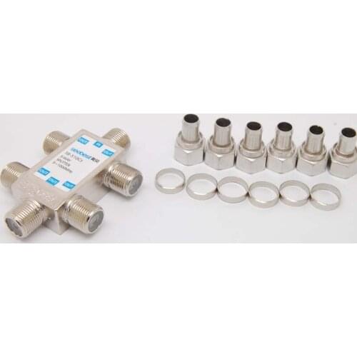 5WAY CABLE TV SPLITTER 5-1000MH Digital Analogue Satellite Coaxial Out Connector NEW