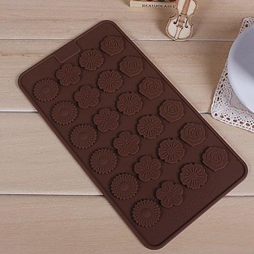 Floral Shape Silicone Chocolate Cake Mould Cake Tools Cookie Cutter Fondant Cake Decorating Tools