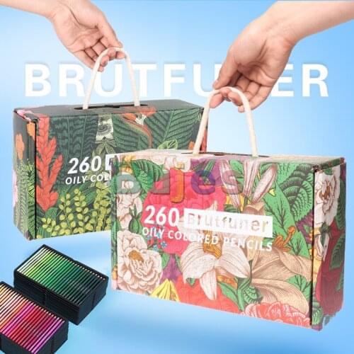 Brutfuner 520 Colors Wooden Colored Pencils Oil Coloured Colored Pencil Set For School Drawing Art Supplies Gift box set