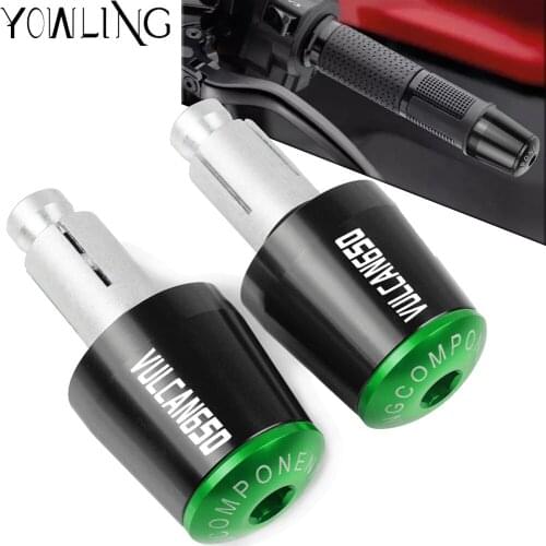 For KAWASAKI VN650 Vulcan S 650 EN650 2015 2016 2017 Motorcycle Handle Bar End Handlebar Grips Cap Anti Vibration Silder Plug