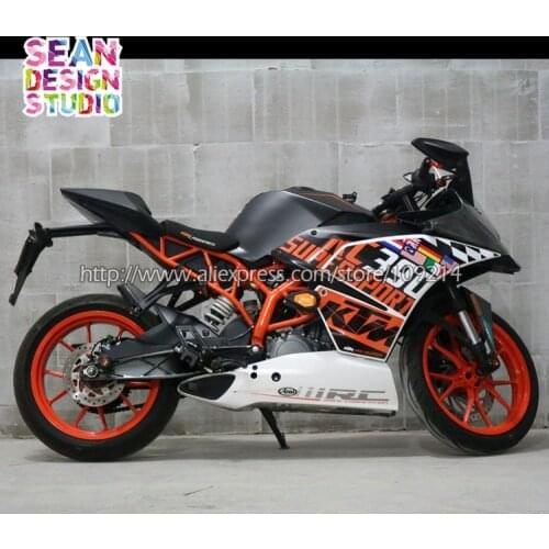 For KTM RC390 RC200 2014 2017 race kit Motorcycle motobike moto Decal Sticker Waterproof M 20