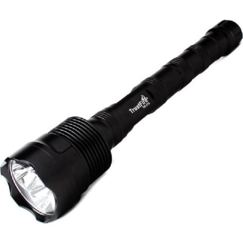 TrustFire TR-3T6 Cree XM-L T6 5-Mode 2500LM Memory 3-LED White Flashlight - Black (2 x 18650 / 3 x 18650)